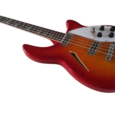Custom Nova 4005 Cherry Fireglo 4 String 22 Frets Bass - Image 7