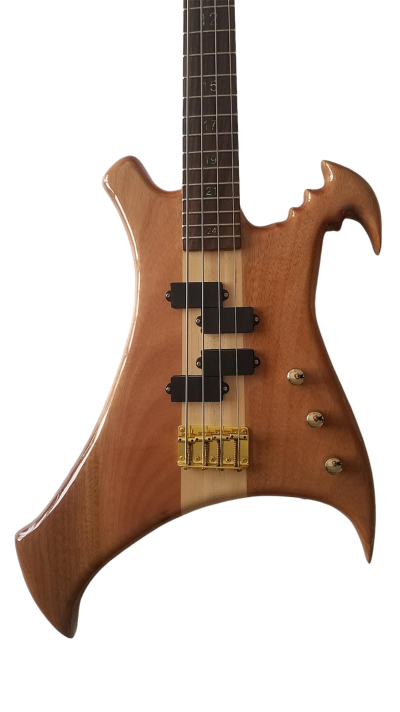 Custom Pulse Buzzard Natural Entwistle 4 String Bass