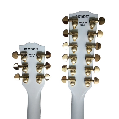 Custom Crown SG Don Felder Arctic White Double Neck 12 6 String EDS1275 Guitar - Image 10