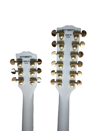 Custom Crown SG Don Felder Arctic White Double Neck 12 6 String EDS1275 Guitar - Image 10