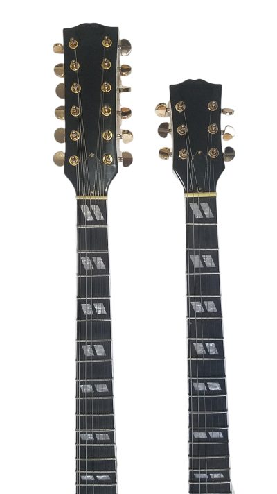 Custom Crown SG Don Felder Arctic White Double Neck 12 6 String EDS1275 Guitar - Image 5