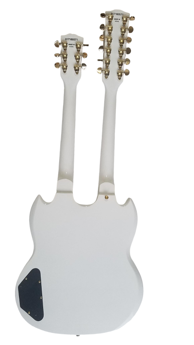 Custom Crown SG Don Felder Arctic White Double Neck 12 6 String EDS1275 Guitar - Image 12