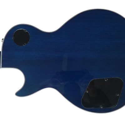 Custom Crown Tiger Maple Top Deep Blue Electric Guitar 3 Pickups - Image 14