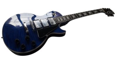 Custom Crown Tiger Maple Top Deep Blue Electric Guitar 3 Pickups - Image 7