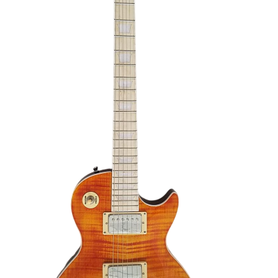Custom Crown Bone Yard Joe Honey Flame Maple Top Guitar - Image 2