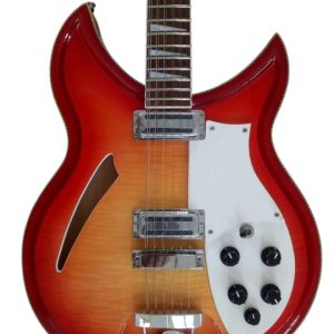 Custom Nova Cherry Fireglo 381V69 Semi Hollow 12 String Guitar