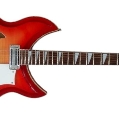 Custom Nova Cherry Fireglo 381V69 Semi Hollow 12 String Guitar - Image 5