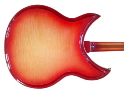 Custom Nova Cherry Fireglo 381V69 Semi Hollow 12 String Guitar - Image 4
