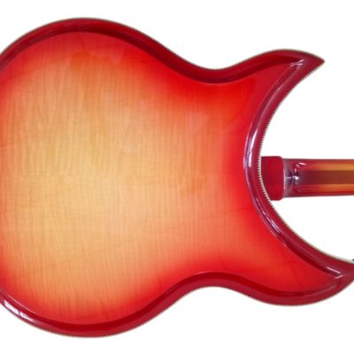 Custom Nova Cherry Fireglo 381V69 Semi Hollow 12 String Guitar - Image 4
