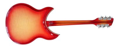Custom Nova Cherry Fireglo 381V69 Semi Hollow 12 String Guitar - Image 2