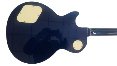 Custom Crown Blueberry Finish Electric Guitar - Image 9