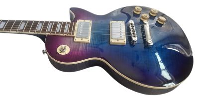 Custom Crown Blueberry Finish Electric Guitar - Image 7