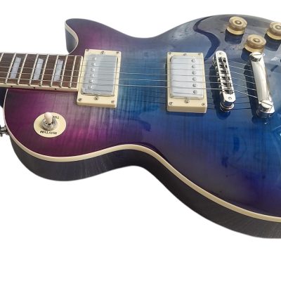 Custom Crown Blueberry Finish Electric Guitar - Image 7