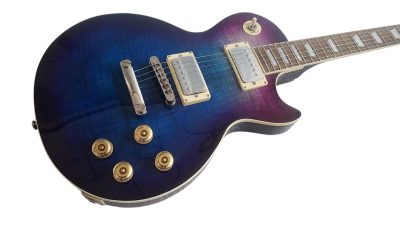 Custom Crown Blueberry Finish Electric Guitar - Image 6