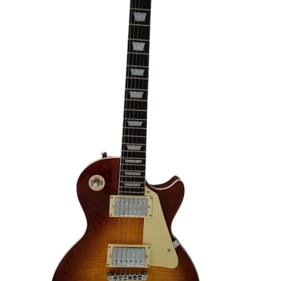 Custom Crown Jimmy Page Flamed Honey Burst Guitar - Image 2