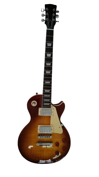 Custom Crown Jimmy Page Flamed Honey Burst Guitar - Image 2