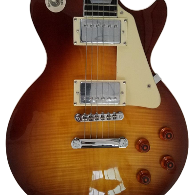 Custom Crown Jimmy Page Flamed Honey Burst Guitar