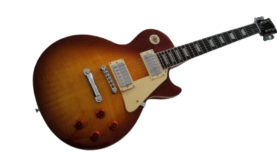 Custom Crown Jimmy Page Flamed Honey Burst Guitar - Image 6
