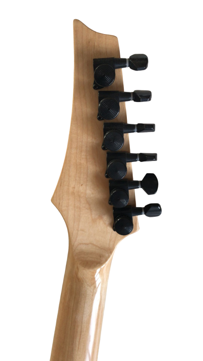 Custom Axis Iceman Quilted Maple Blue Burst IC420FM Locking Tremolo Guitar - Image 6