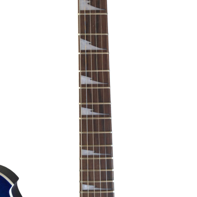 Custom Axis Iceman Quilted Maple Blue Burst IC420FM Locking Tremolo Guitar - Image 5