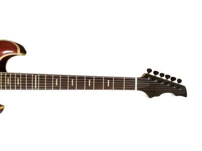 Custom Vesper Trey Languedoc Region Fhole Koa Brown Finish Bracing Inside Electric Guitar - Image 4