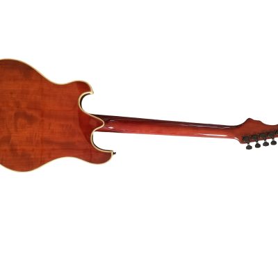Custom Vesper Trey Languedoc Region Fhole Koa Brown Finish Bracing Inside Electric Guitar - Image 5