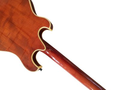 Custom Vesper Trey Languedoc Region Fhole Koa Brown Finish Bracing Inside Electric Guitar - Image 7