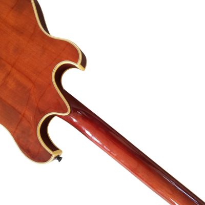 Custom Vesper Trey Languedoc Region Fhole Koa Brown Finish Bracing Inside Electric Guitar - Image 7