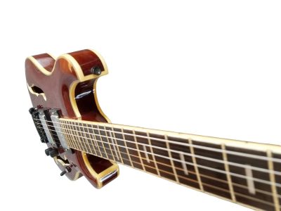 Custom Vesper Trey Languedoc Region Fhole Koa Brown Finish Bracing Inside Electric Guitar - Image 8