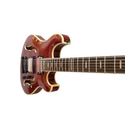 Custom Vesper Trey Languedoc Region Fhole Koa Brown Finish Bracing Inside Electric Guitar - Image 9