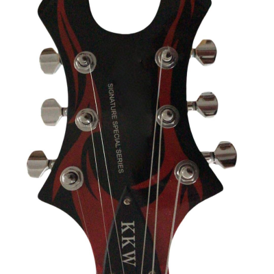 Custom Norturne Warlock Black Red Master Guitar - Image 2