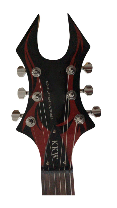 Custom Norturne Warlock Black Red Master Guitar - Image 2
