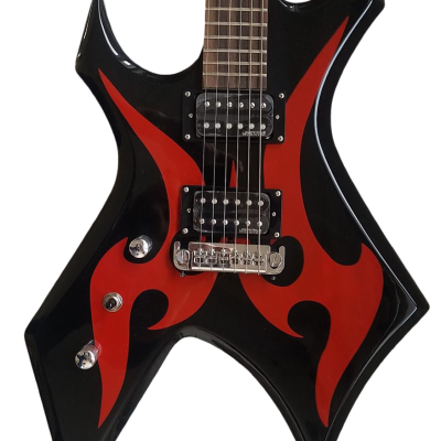 Custom Norturne Warlock Black Red Master Guitar