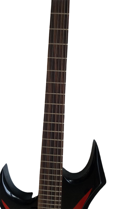 Custom Norturne Warlock Black Red Master Guitar - Image 4
