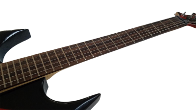 Custom Norturne Warlock Black Red Master Guitar - Image 6