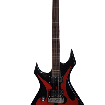 Custom Norturne Warlock Black Red Master Guitar - Image 12