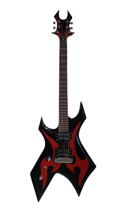 Custom Norturne Warlock Black Red Master Guitar - Image 12