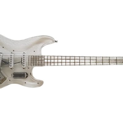 Custom Regent ST LED Plexiglass Acrylic Lucite Body Fretboard Electric Guitar - Image 14