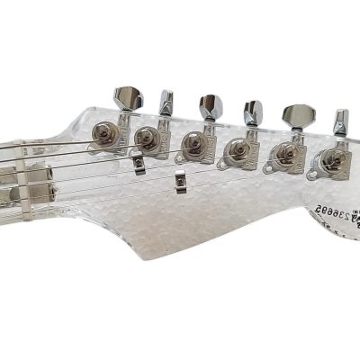 Custom Regent ST LED Plexiglass Acrylic Lucite Body Fretboard Electric Guitar - Image 13