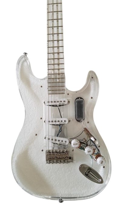 Custom Regent ST LED Plexiglass Acrylic Lucite Body Fretboard Electric Guitar