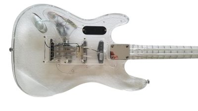 Custom Regent ST LED Plexiglass Acrylic Lucite Body Fretboard Electric Guitar - Image 7