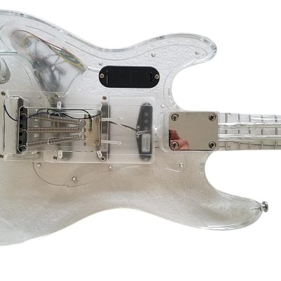 Custom Regent ST LED Plexiglass Acrylic Lucite Body Fretboard Electric Guitar - Image 7