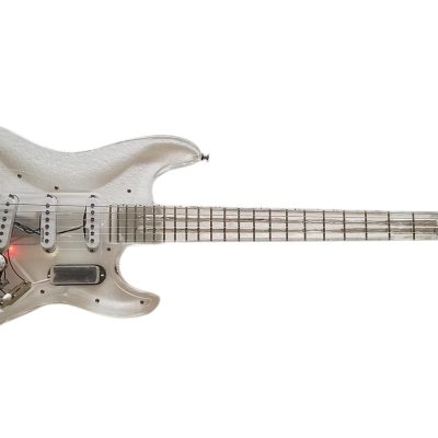 Custom Regent ST LED Plexiglass Acrylic Lucite Body Fretboard Electric Guitar - Image 4