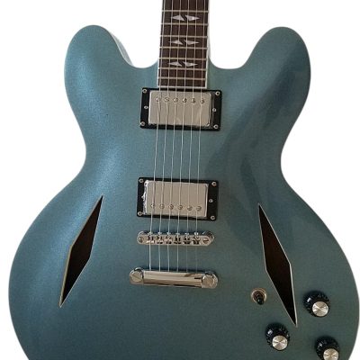 Custom Crown DG335 Pelham Blue Diamond Shaped Soundholes Guitar