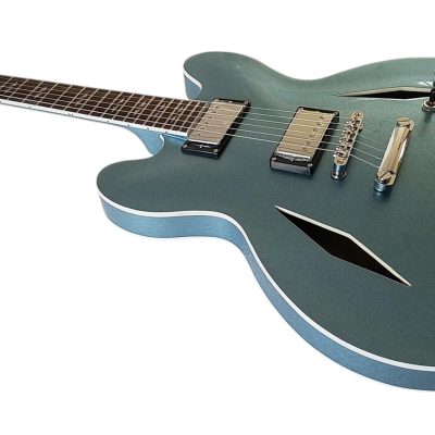 Custom Crown DG335 Pelham Blue Diamond Shaped Soundholes Guitar - Image 7