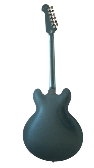 Custom Crown DG335 Pelham Blue Diamond Shaped Soundholes Guitar - Image 6