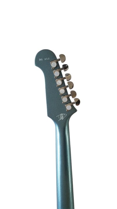 Custom Crown DG335 Pelham Blue Diamond Shaped Soundholes Guitar - Image 5