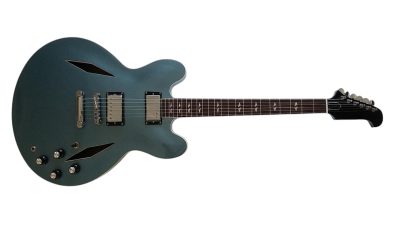 Custom Crown DG335 Pelham Blue Diamond Shaped Soundholes Guitar - Image 3