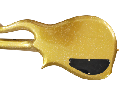 Custom Ember Prince Cloud Gold Sparkle Finish Gold Hardware Guitar - Image 2