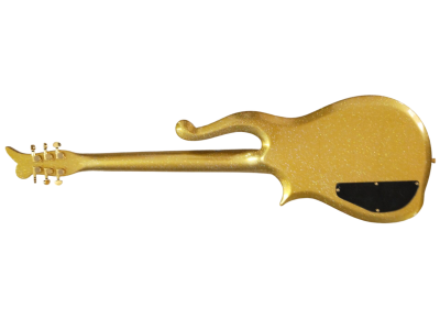 Custom Ember Prince Cloud Gold Sparkle Finish Gold Hardware Guitar - Image 3